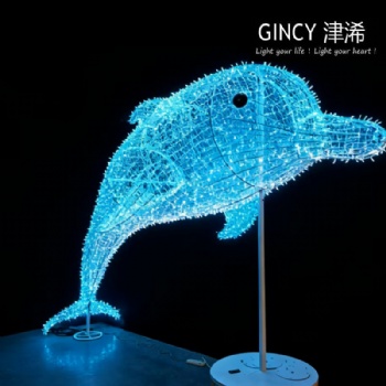 Whale motif light 3m hight length 5m  ,400W 220v